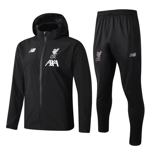 Windjacke Liverpool Komplett Set 2019-20 Schwarz Fussballtrikots Günstig